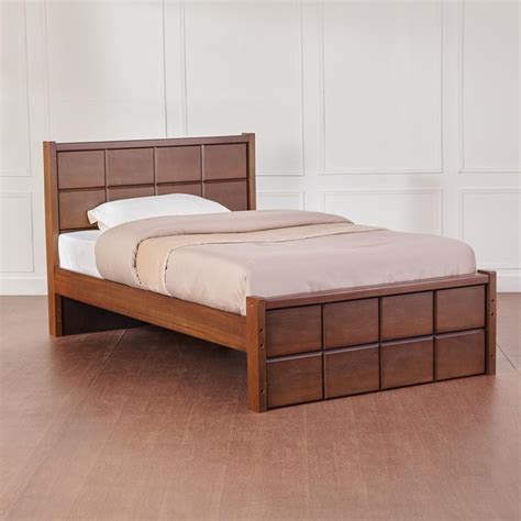 Buy Denis Solid Wood Teen Bed - Brown from Home Centre at just INR 64998.0