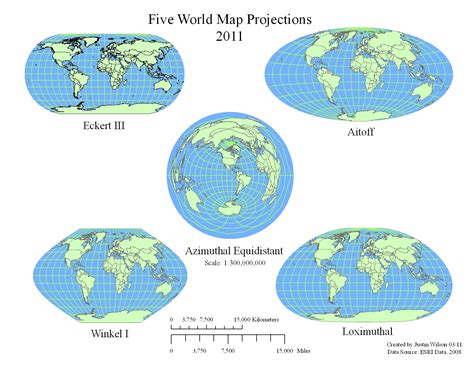 Different World Map Projections 的图像结果