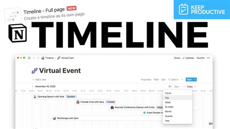Image result for Notion Timeline Template