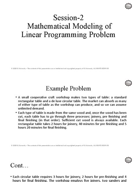Linear Programming Mathematical Model 的图像结果