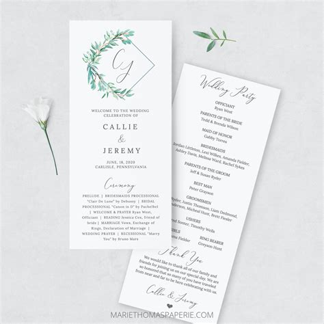 Create Your Own Wedding Program 的图像结果
