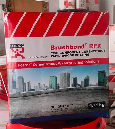 FOSROC Brushbond RFX 6.71kg Cementitious Waterproof Coating : Amazon.in ...