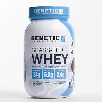Genetic Nutrition Grass-Fed Whey Protein Concentrate | 24g Protein per ...