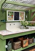 Image result for Shed Bench Ideas