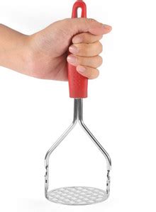 ARQIVO Potato Masher with Non Slip Heat Resistance Handle & Large Round ...