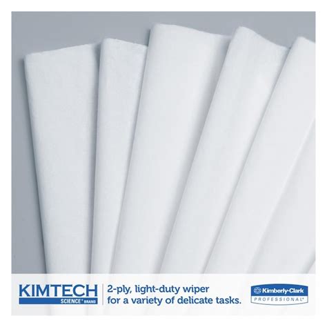 Kimtech Kimwipes Delicate Task Wipers, 2-Ply, 17.2-oz, White Cloth ...