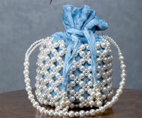 Jaimini Bucket Bag – Pastel Blue – Eena Official