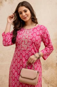 Surhi Women Embroidered Straight Kurta - Buy Surhi Women Embroidered ...