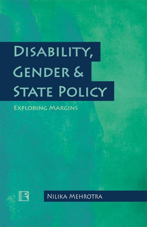 Buy Disability, Gender & State Policy: Exploring Margins Book Online at ...