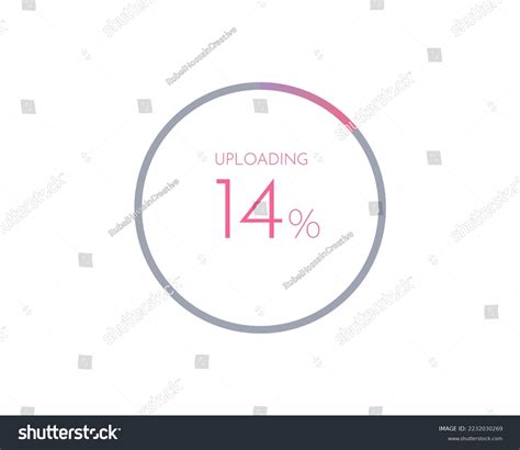 14 Percentage Uploading Pie Chart Your Stock Vector (Royalty Free ...