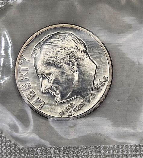1964 Roosevelt Gem Proof Dime- USA Coin - 90% Silver | Property Room