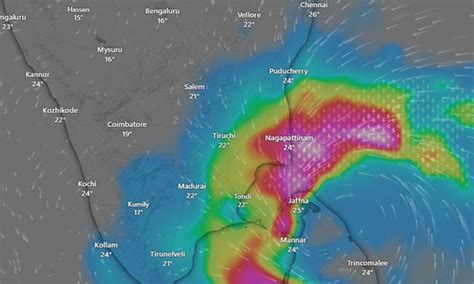 டிட்வா புயல் : சென்னைக்கு அருகில் புயல் ? 10 மீட்பு குழுக்கள் தயார் ...