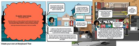 Waste Management of E-waste Storyboard by 61c39fa2