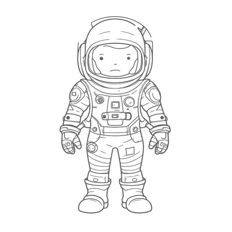 Astronaut Suit Coloring Page
