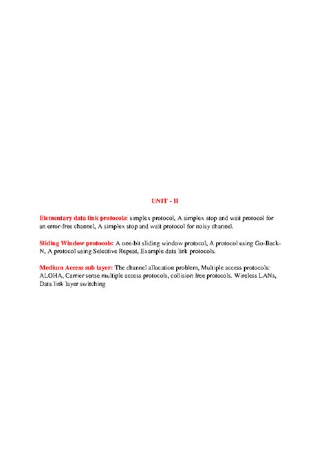 Unit - 2 ( Part- 1 ) - detailed lecture notes for unit 2 in computer ...