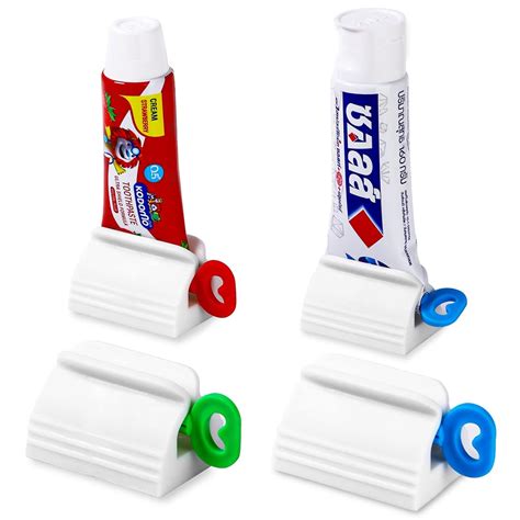Toothpaste Squeezer, Set of 4 Rolling Toothpaste Squeezer, Simple and ...