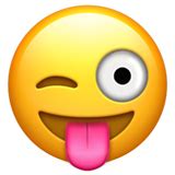 😜 Winking face with tongue emoji copy paste png download