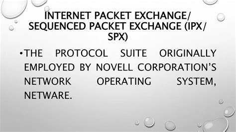 Internet Packet Exchange