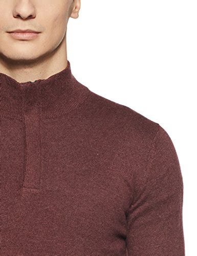 Celio Men's Solid Regular Fit Cotton Sweater (3596654731454_Ether ...