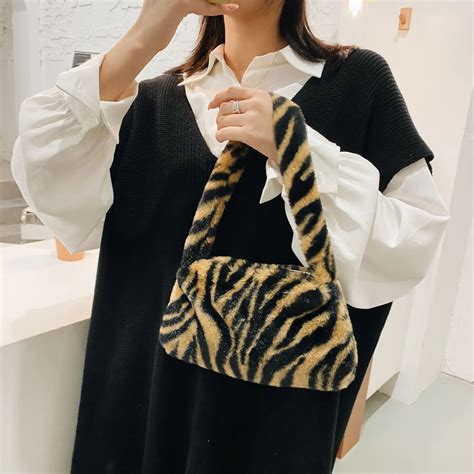 Fluffy Shoulder Messenger Bag Plush Soft Crossbody Bags Women Totes ...