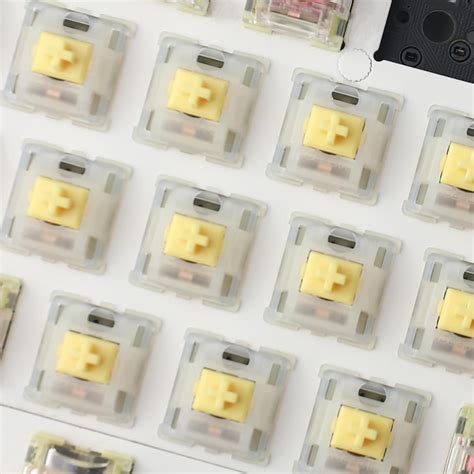 Kakiwutj Gateron Milky Yellow Switches 90 Pcs 5 pin Linear India | Ubuy
