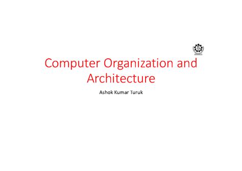 COA 3 - wiuedoi - Computer Organization and Architecture Ashok Kumar ...