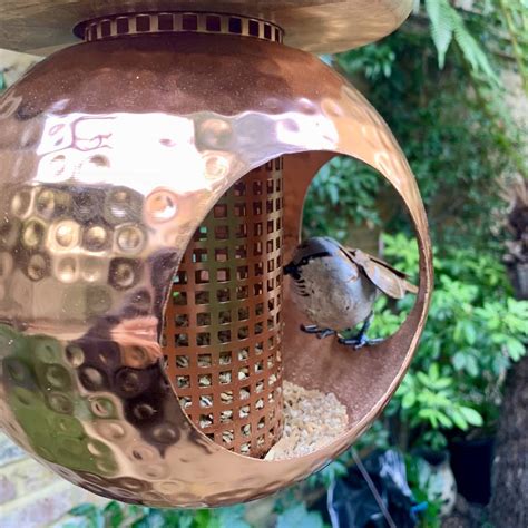 Copper Bird Feeder Ltzaf079 By London Garden Trading