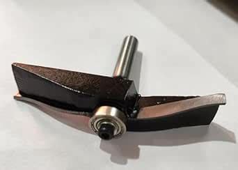 Raised Panel Router Bit with Bearing, Round-Over Edge Forming Profile ...
