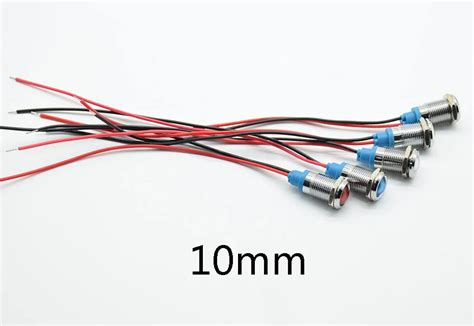 DC Panels And Indicators 10-Pack Of 8mm LED Panel Mount Indicator ...
