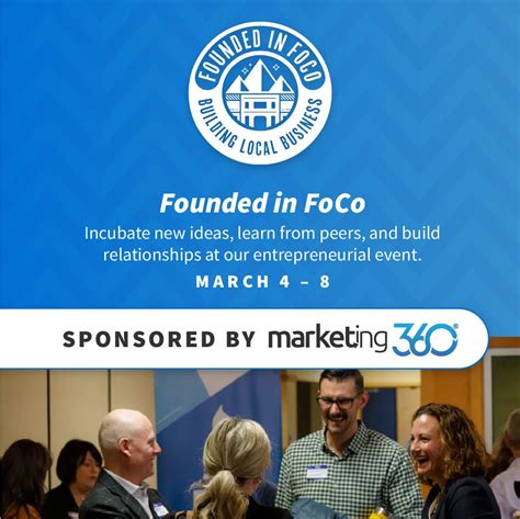 Marketing 360® on LinkedIn: We are proud to support this week's Founded in FoCo event! If you're ...
