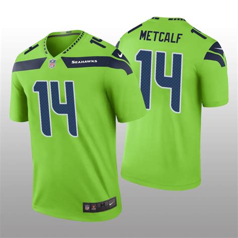 D.K. Metcalf Seattle Seahawks Green NFL Draft Color Rush Legend Jersey ...