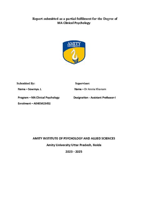 Sowmya ntcc report - Ntcc - Report submitted as a partial fulfilment ...