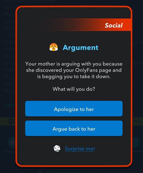 Aren’t you married? Why you on Onlyfans? 🤔 : r/bitlife