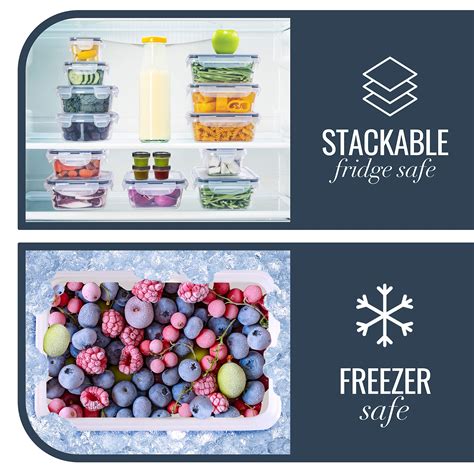 Fullstar 50PCS Food storage Containers with Lids, Plastic Leak-Proof ...