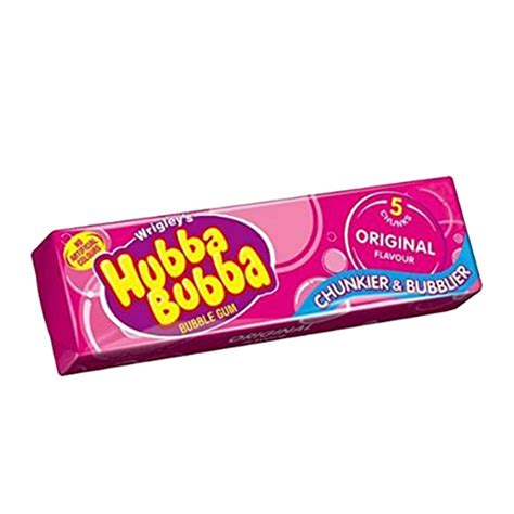 Wrigley's Hubba Bubba Chunky and Bubbly Bubble Gum Original Flavour, 35 ...