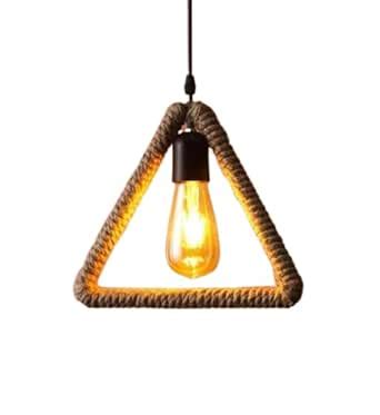 Buy MADORIYA Lights Rope Design Triangle Shape Pendant Hanging Ceiling ...