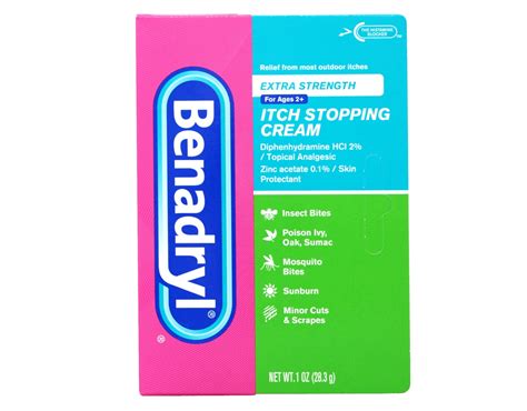 Benadryl Itch Stopping Cream