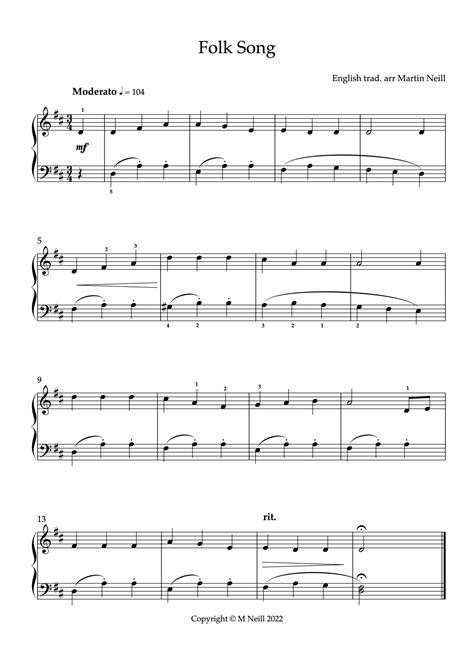 Folk Song - PianoTunes