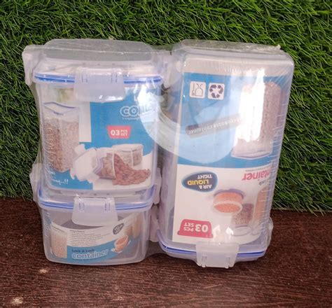 Buy Airtight Food Storage Containers - Set of 3 | DeoDap