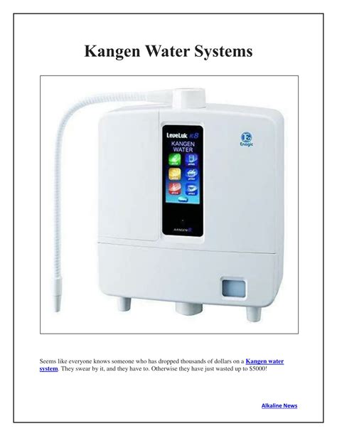 PPT - How Kangen Water Systems Neutralize Acid In The Body PowerPoint ...