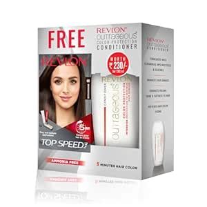 Buy REVLON Top Speed Hair Color For Woman - Brownish Black 68 (with ...