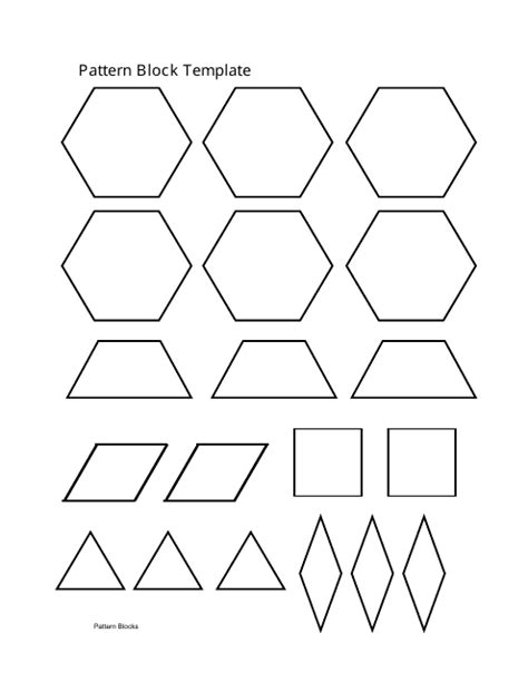 Image result for Square Pattern Block Template