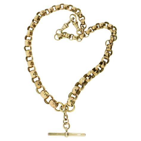 Late Victorian 9k Yellow Gold Fob Chain Circa 1900 For Sale at 1stDibs ...