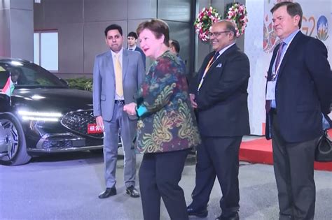 G20 Summit: IMF Chairman Kristalina Georgieva arrives in Delhi ...