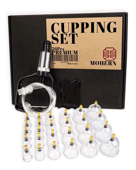 Buy MoHern Cupping Therapy Sets, 26-Cup Cupping Set with Gua Sha Tools ...