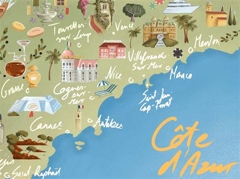 French Riviera Map Riviera | French & Italian Riviera, Mediterranean