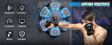 Music Boxing Machine,9 Speeds 9 Dynamic Modes Music Boxing Machine with ...