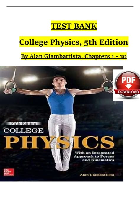 College Physics 5th Edition Test Bank | Complete Chapters 1-30 | 100% ...