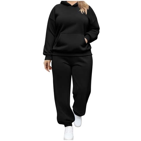 Busydd Plus Size Sweatsuits for Women Two Piece Sets for Women Long ...