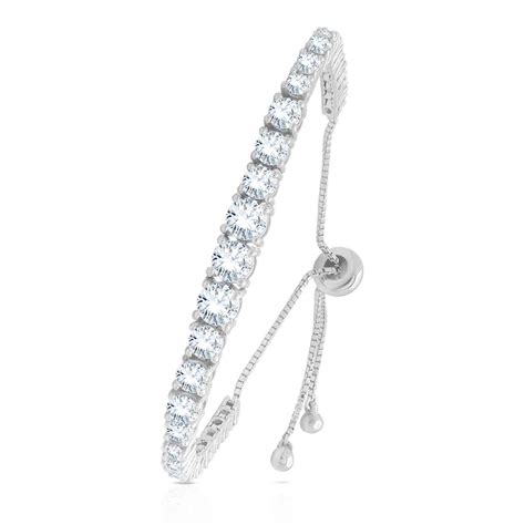 Classic Tennis Bracelet In Sterling Silver – Anayra Jewellery